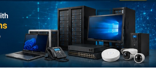 IT servers, laptops, networking and security equipment